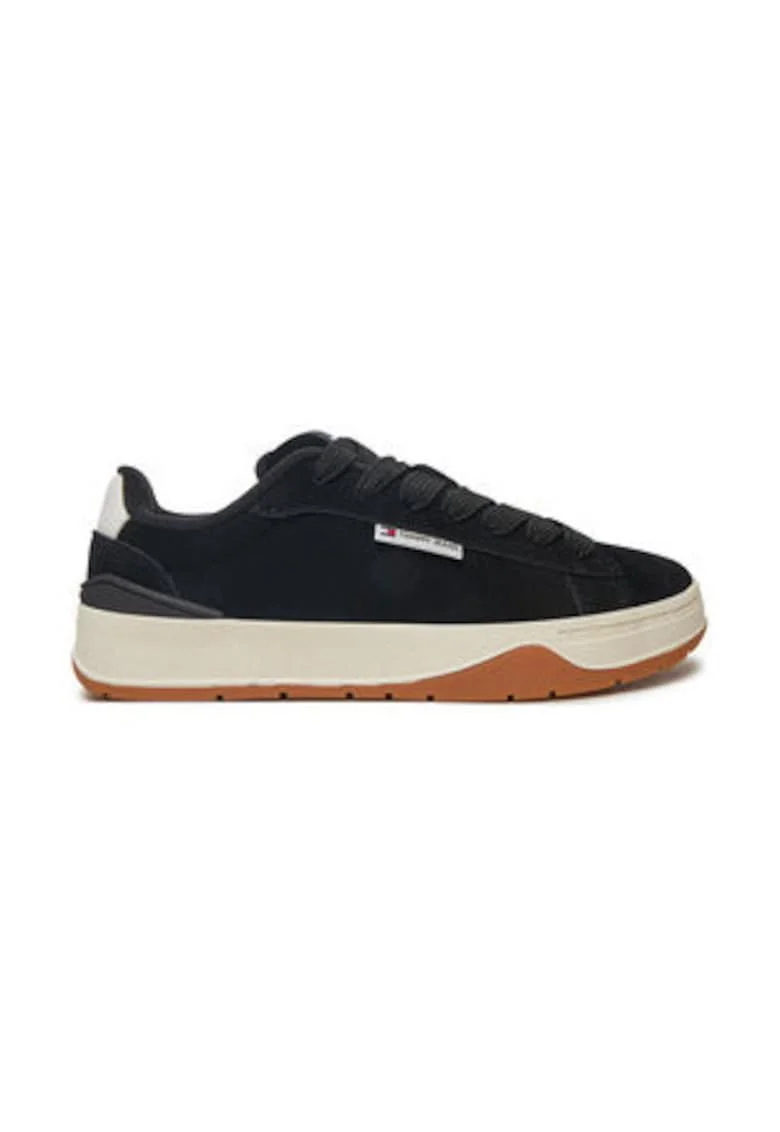 Tenisi dama 304430152,  Piele naturala, Negru, Negru