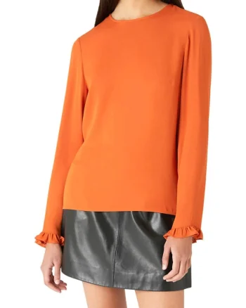 Bluza cu garnituri cu volane Hawaiian Sunset,