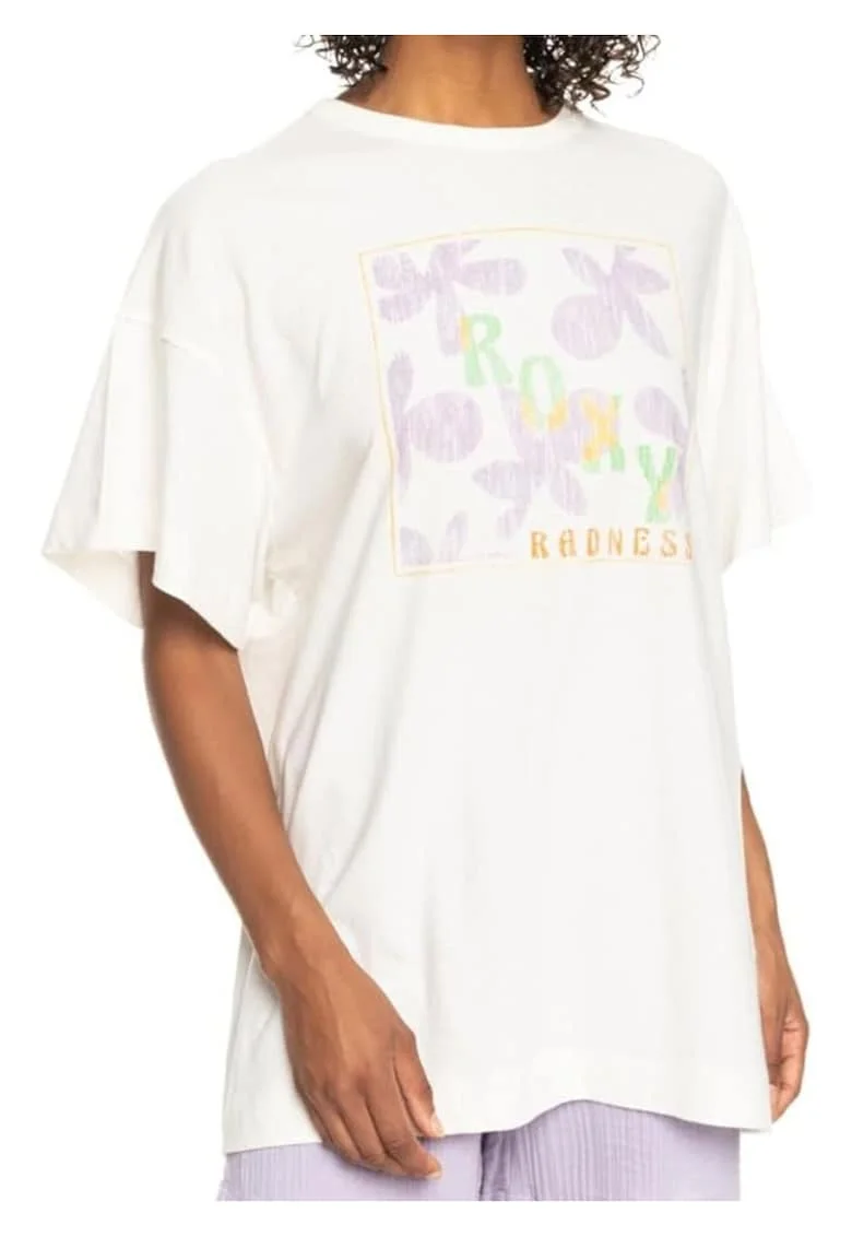 Tricou supradimensionat din amestec de canepa Sweet Flower,
