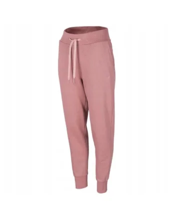 Pantaloni sport dama,  H4Z22 SPDD351 56S, Bumbac/Poliester, Roz deschis, Roz