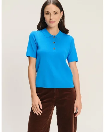 Tricou polo uni, Albastru royal