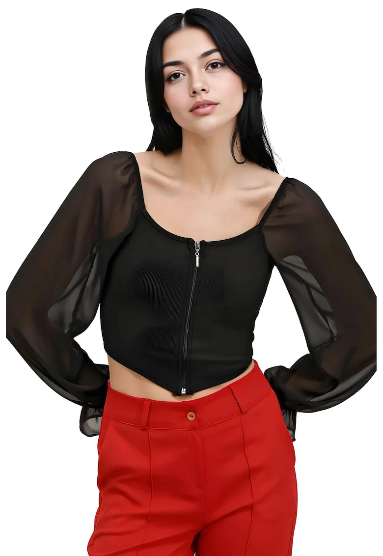 Bluza pentru dama, HiCCUP, Poliester/Lycra, Negru