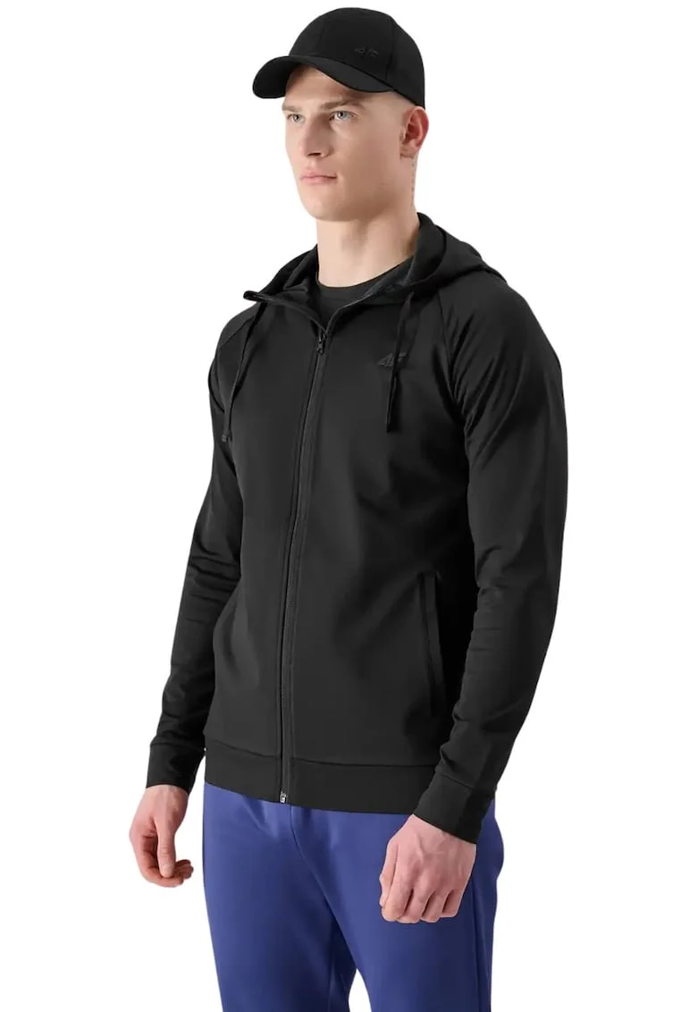 Hanorac barbati WSS25TFSWM512, casual, confortabil, negru, bumbac