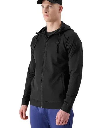 Hanorac barbati WSS25TFSWM512, casual, confortabil, negru, bumbac
