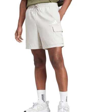 Pantaloni scurti barbati,  Essentials, JD1828, albi, poliester