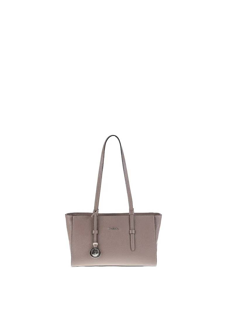 Geanta tote de piele Valeria, Maro taupe