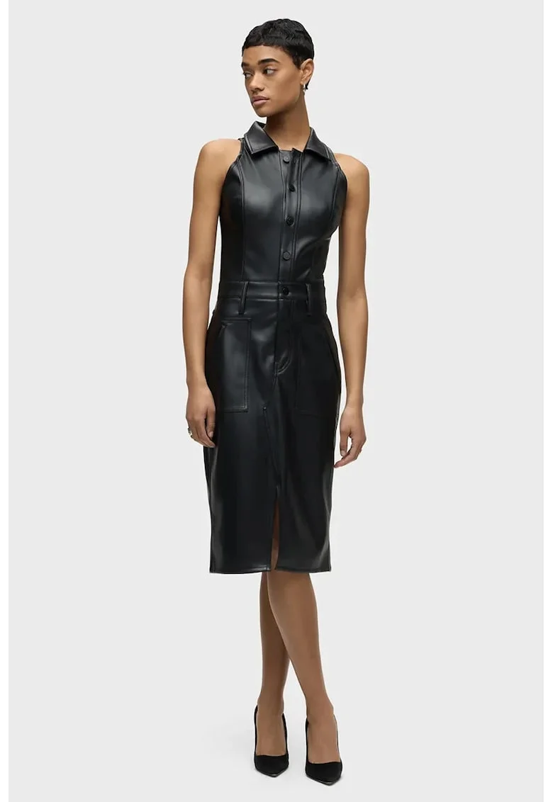 Rochie midi fara maneci, Negru