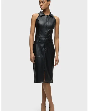 Rochie midi fara maneci, Negru