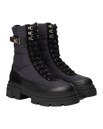 Ghete dama  casual, piele naturala, negru,