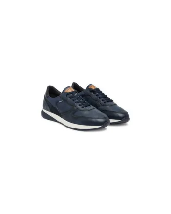 Pantofi sport pentru barbati,  piele naturala, bleumarin