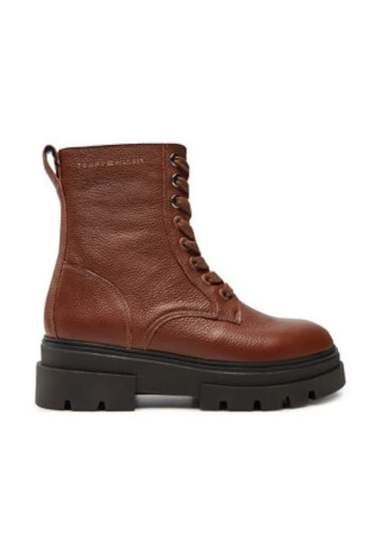 Botine dama,  piele naturala, maro