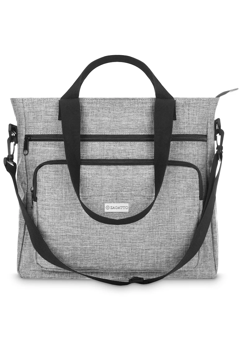 Geanta dama umar, Gri, Shopper, Dimensiuni 44x35x12 cm, ZG704