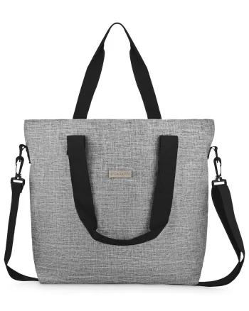 Geanta dama umar, Gri, Shopper, Dimensiuni 43x34x17 cm, ZG741