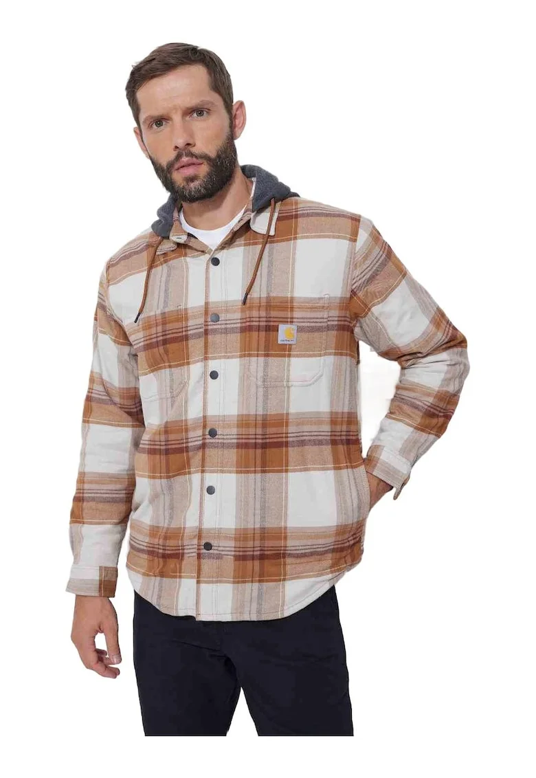 Camasa barbati  Flannel, maro,