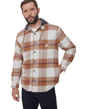 Camasa barbati  Flannel, maro,