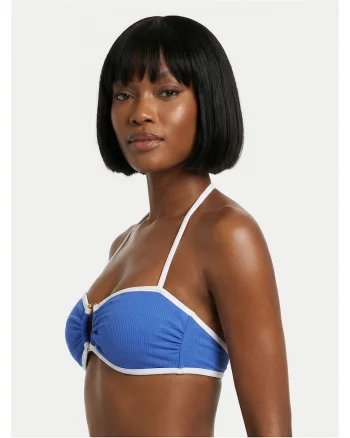 Top de bikini dama,  albastru, 75% nailon, 25% elastan,