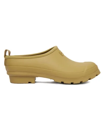 Saboti dama  kaki, cauciuc, talpa groasa, varf rotund,