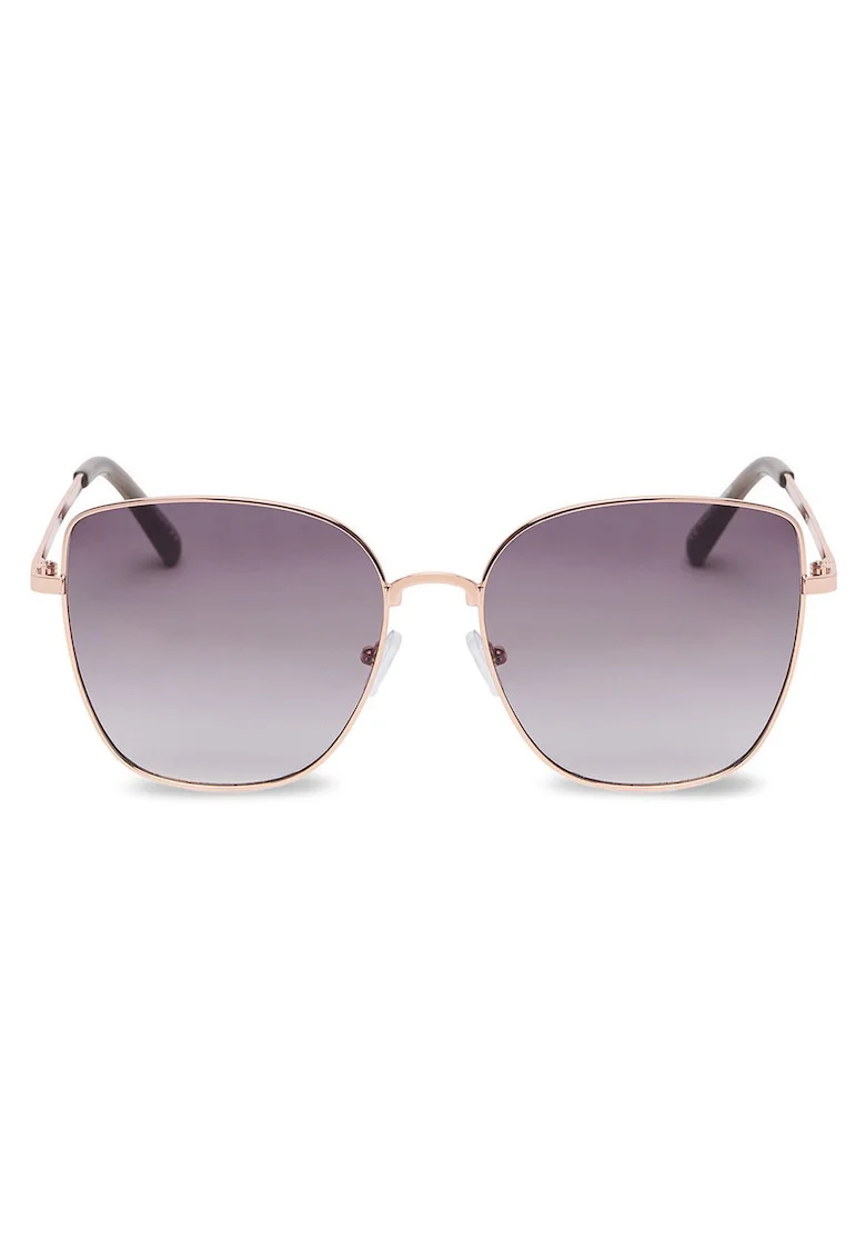 ochelari de soare din material sintetic, cu filtru UV400 si usoare, cu rama cu forma eleganta, negru, marime unica