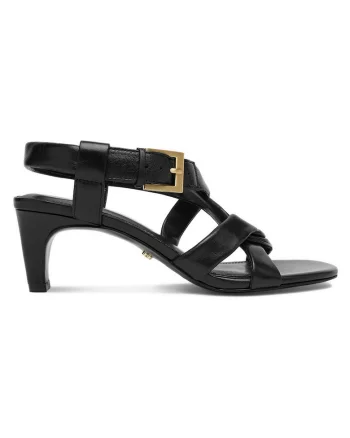 Sandale dama  piele naturala, negru, Negru