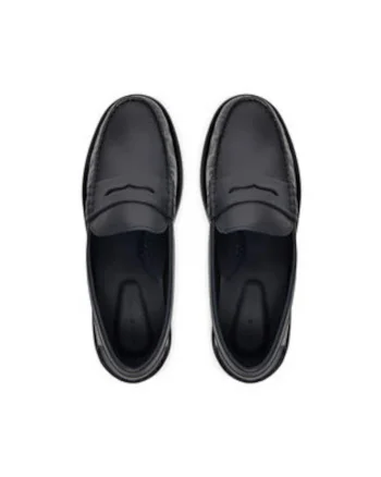 Mocasini barbati,  305552891, piele naturala, negru