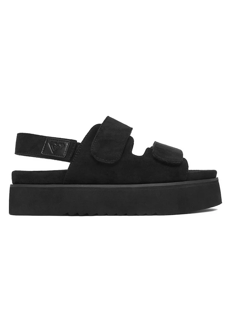Sandale dama  negru, textil, Negru