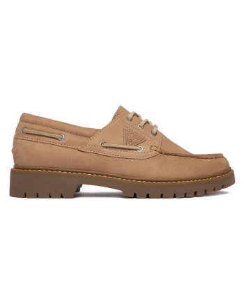 Pantofi barbati,  piele naturala, bej, varf rotund,