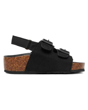 Sandale baieti  negru, sintetic, sistem inchidere Velcro