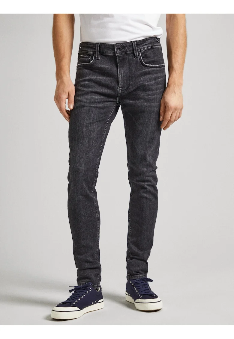 Blugi slim fit cu talie medie,
