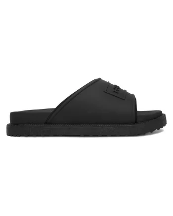 Papuci dama sintetic, Negru
