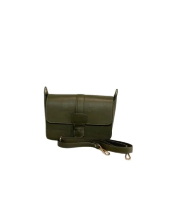 Geanta dama piele,  Adora, kaki, 27x14x18 cm