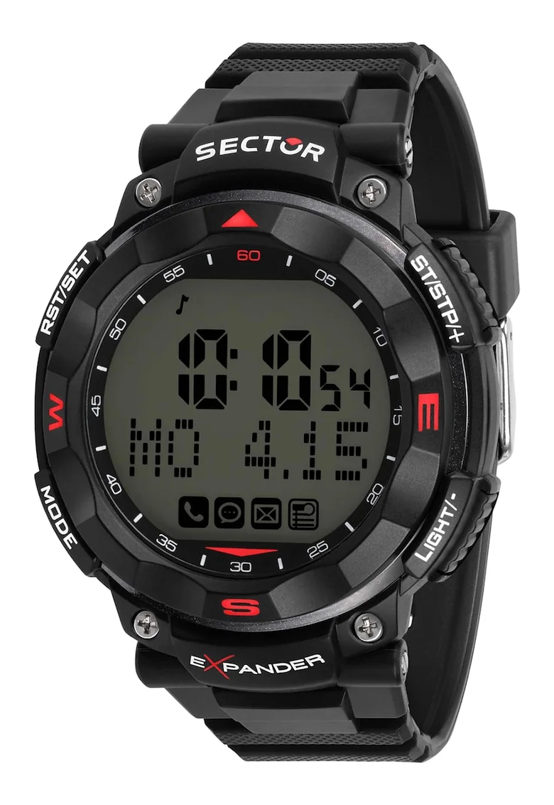 Ceas quartz cu logo, Negru