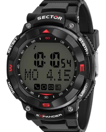 Ceas quartz cu logo, Negru