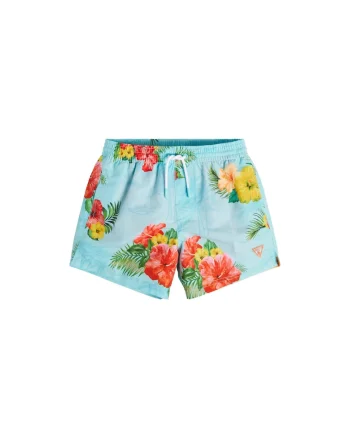 Pantaloni scurti de baie copii,  302193325, Poliester, Galben, Galben