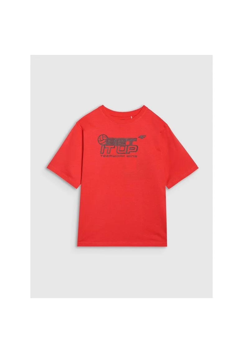 Tricou Oversize  Junior It Unisex, Bumbac, Sportstyle - 85674, Rosu