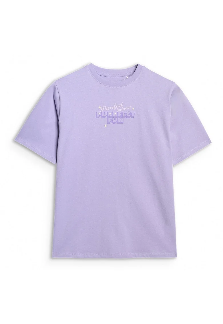 Tricou Fete  JUNIOR 100% Bumbac - 68754, Violet deschis