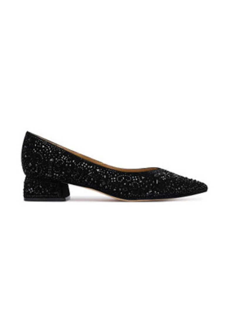 Pantofi dama  negru, piele naturala, Negru