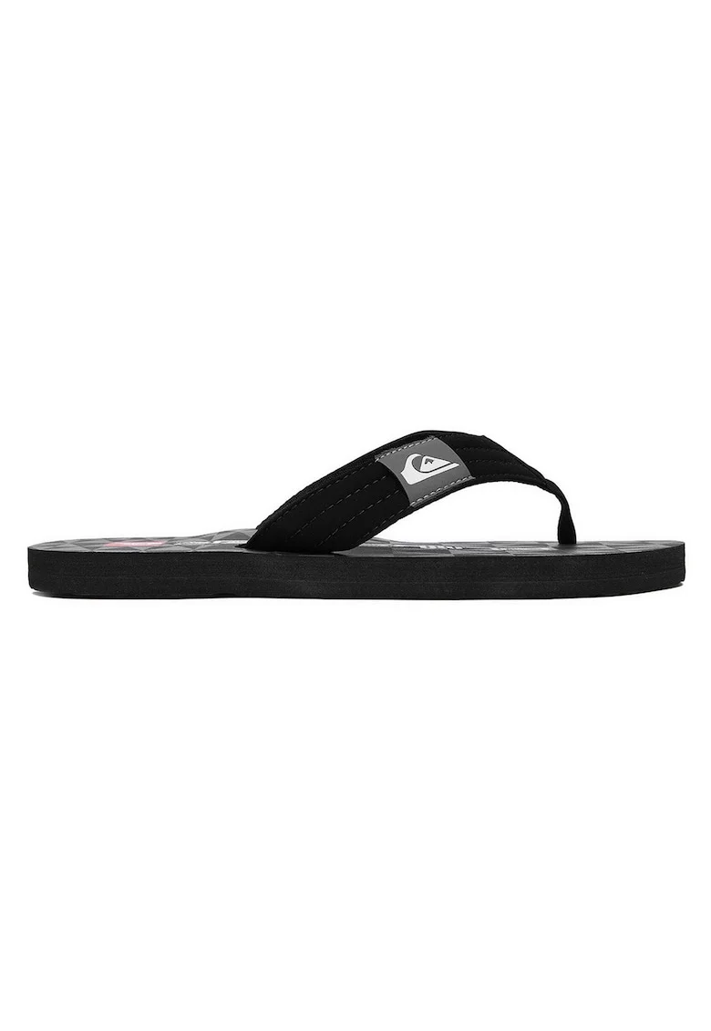 Slapi  barbati, negru, piele ecologica, material sintetic
