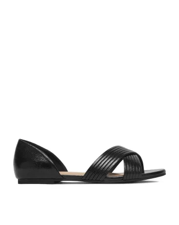 Sandale dama  minimaliste, confortabile, Negru
