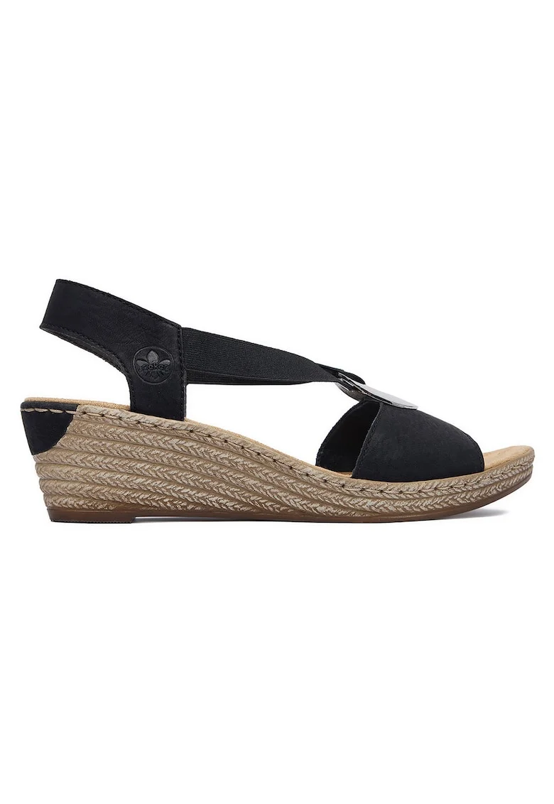 Sandale dama  negru, piele ecologica, Negru