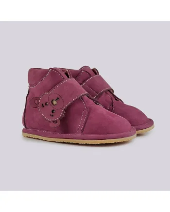 Ghete Barefoot din piele nabuc Boog, Violet tyrian