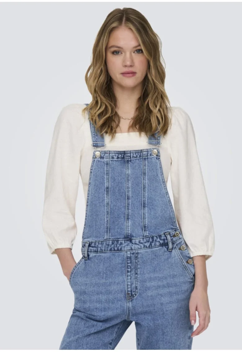 Salopeta din denim fara maneci,