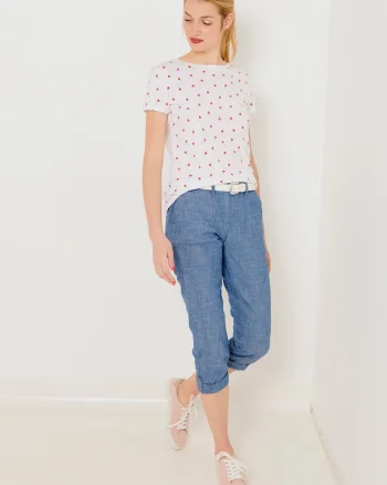 Pantaloni 3/4 din bumbac