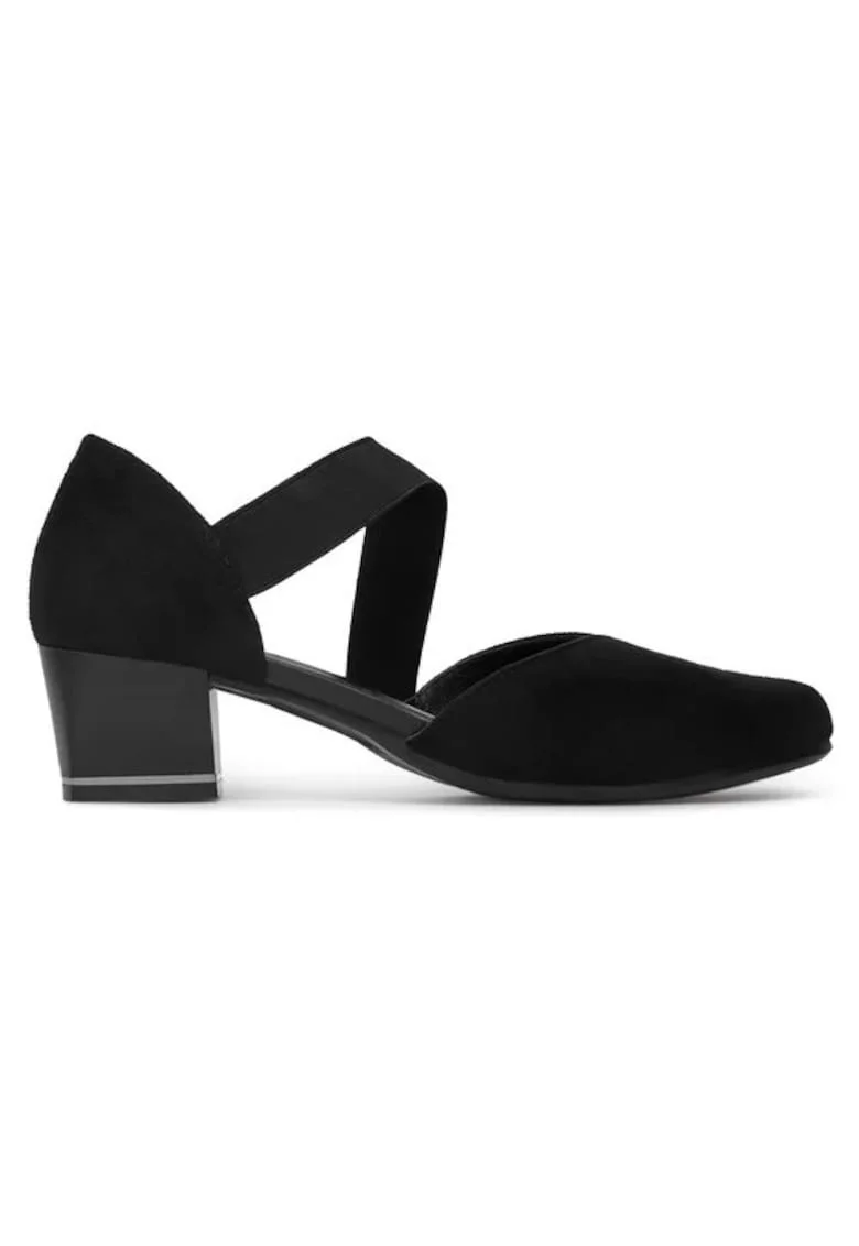 Pantofi dama  5906751001820, Textil, Negru, Negru