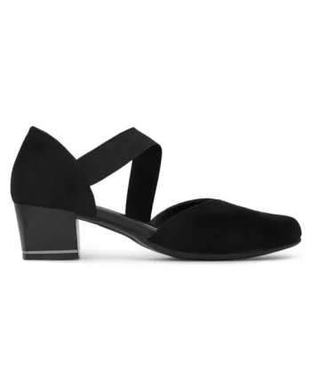 Pantofi dama  5906751001820, Textil, Negru, Negru