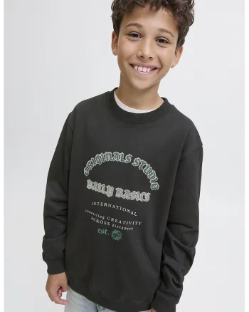Bluza de trening lejera de bumbac, Verde/Negru
