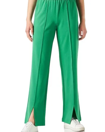 Pantaloni Dama,  Evazati, Verde 2037