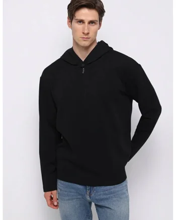 Hanorac / Bluza De Barbati Negru Comfort Fit 8684112959986
