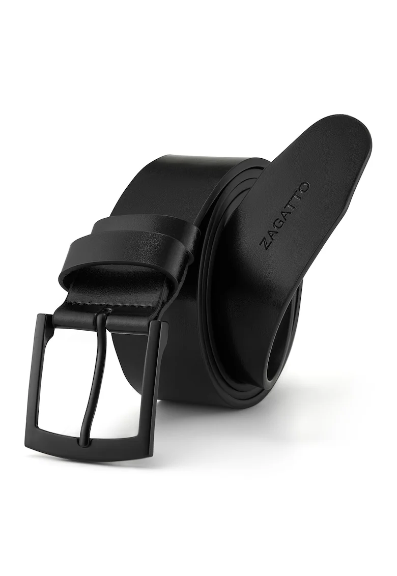 Curea din piele naturala, Negru lacuit