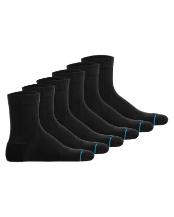 Set de sosete scurte unisex - 6 perechi, Negru