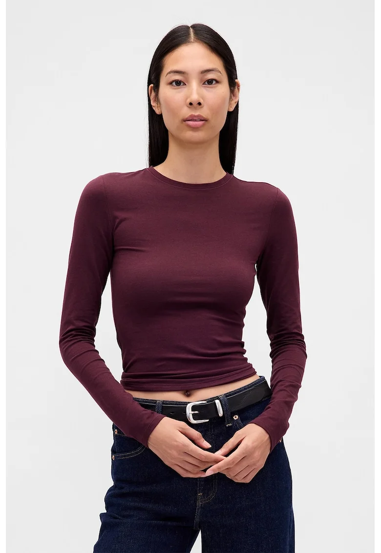Bluza uni slim fit, Visiniu
